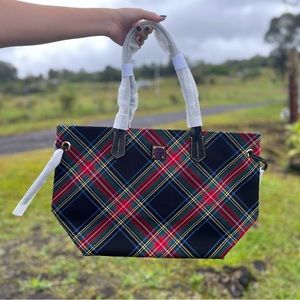NWT Dooney & Bourke Tartan Shopper Bag